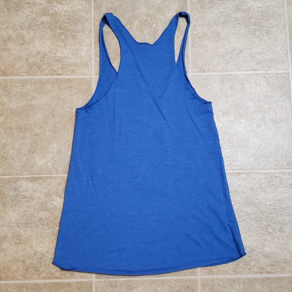 American Apparel Oakland Tank Top Women's Size Small Blue Pink - Picture 4 of 4